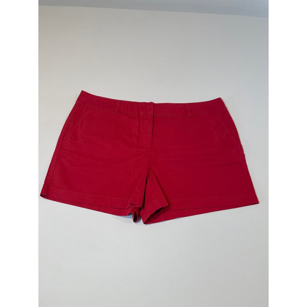 Ann Taylor LOFT Red Cotton Shorts – Size 16
